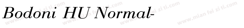 Bodoni HU Normal字体转换